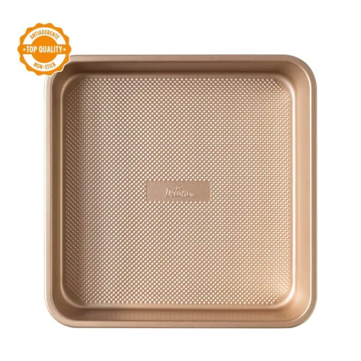 Square non-stick baking dish in rose gold, Ø 24 cm