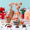 Sacchetti trasparenti Babbo Natale ed elfi, 20 pezzi