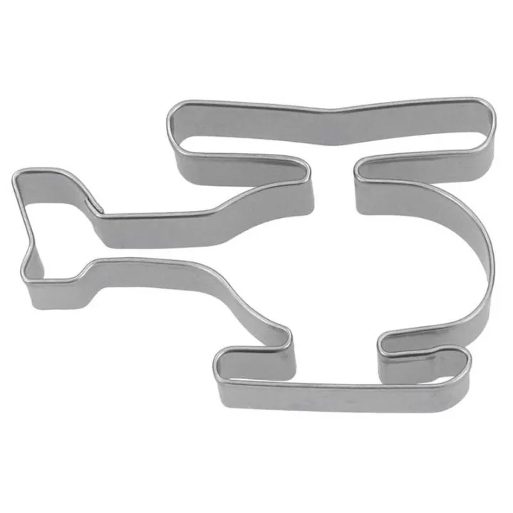 Helicopter cookie cutter for beautifully decorated biscuits