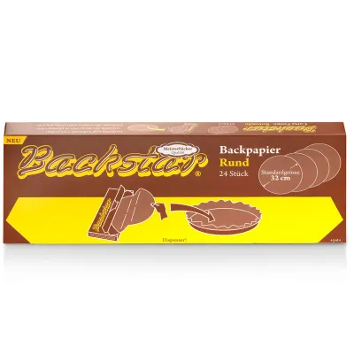 Backpapier Ø 32 cm, 24 Stück für leckere Gebäcke