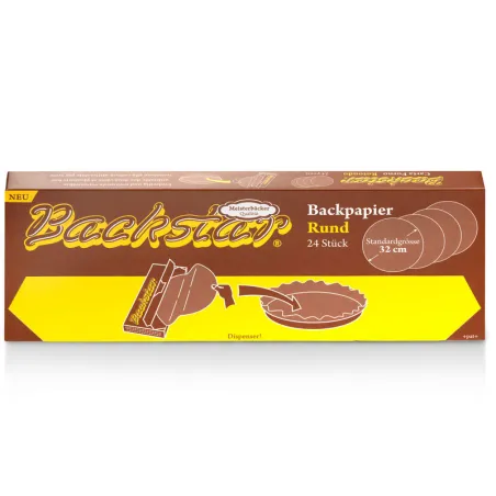 Carta da forno Ø 32 cm, 24 pezzi per deliziosi dolci da forno
