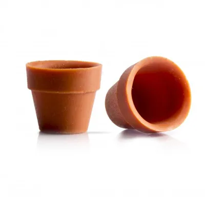 Chocolate flower pot