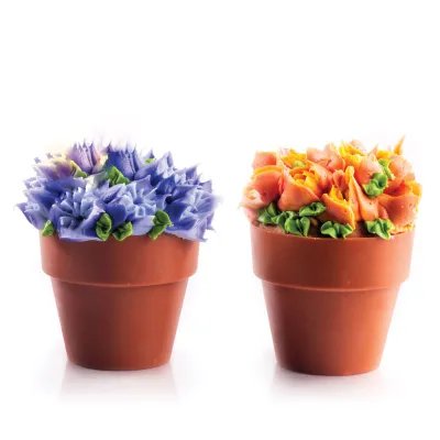 Chocolate flower pot