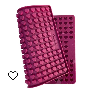 Backmatte für Hundeleckerlis mini Herzen