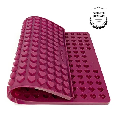 Backmatte für Hundeleckerlis mini Herzen