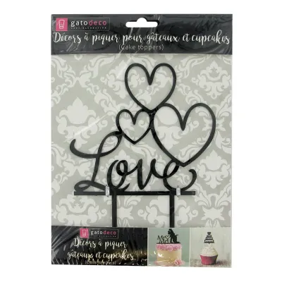 Cake Topper Liebesherzen