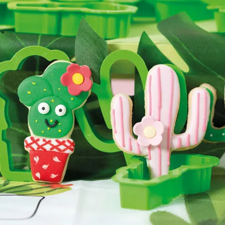 Set tagliabiscotti Cactus, 2 pezzi