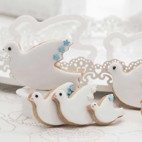 Dove cookie cutter set, 3 pieces