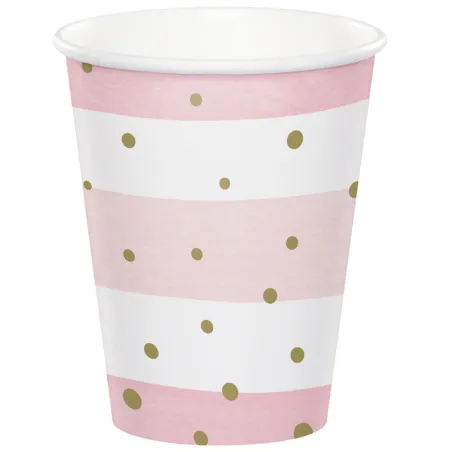 Bicchieri Pink & Gold Celebration, 8 pezzi