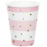 Cup Pink & Gold Celebration, 8 pieces