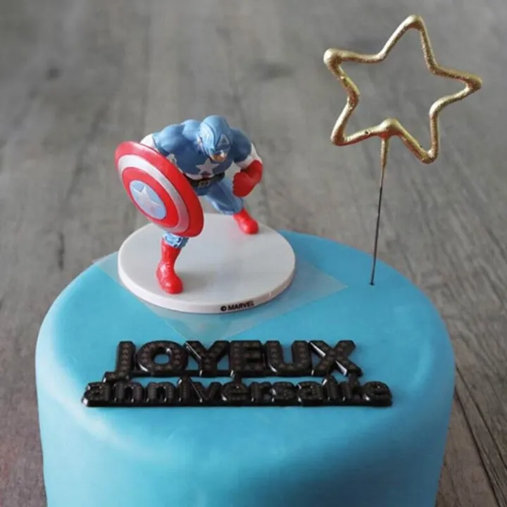 Set di cake topper di Capitan America