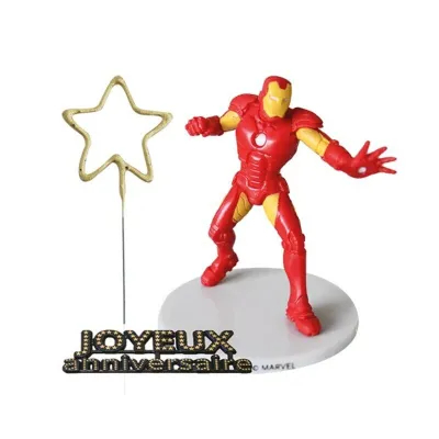 Iron Man cake topper set