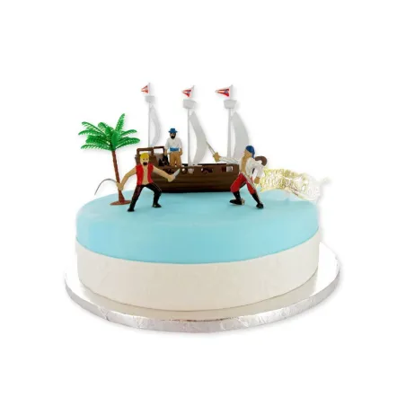 Pirate cake topper set