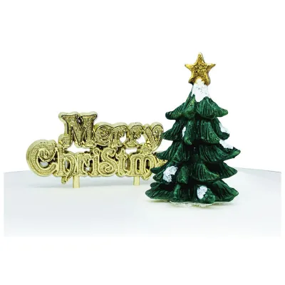 Cake Topper Set Tannenbaum