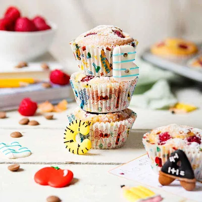 Cupcake cases Back to School, 36 pieces