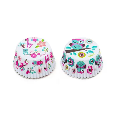 Cupcake molds owl and giraffe, 36 pieces