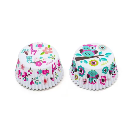 Cupcake molds owl and giraffe, 36 pieces