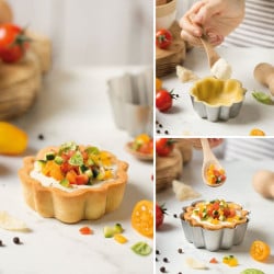 Design Tartes-Backform Rund mit Hebeboden, Ø 8 cm