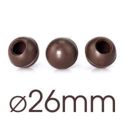 Hollow balls dark Ø 26mm, 63 pieces