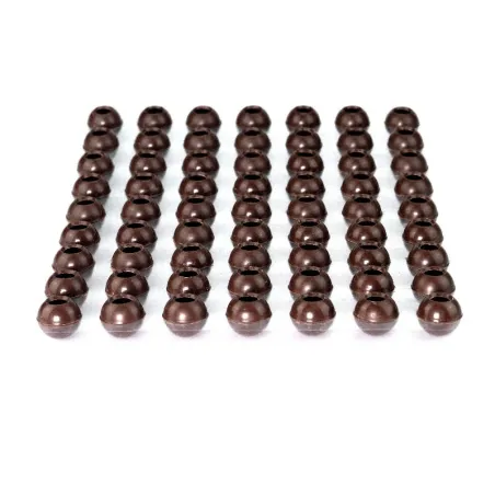 63 boules creuses foncées Ø 26 mm pour truffes maison