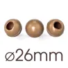 63 Hohlkugeln Milch Ø 26 mm für hausgemachte Truffes