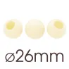 63 Hohlkugeln Weiss Ø 26 mm für hausgemachte Truffes