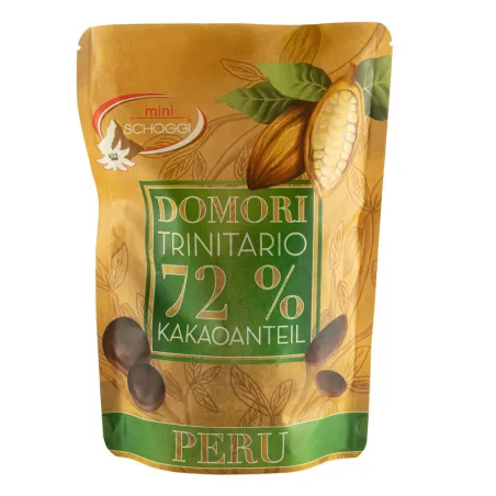 Couverture noire Domori, Pérou 72%, 0,5 kg