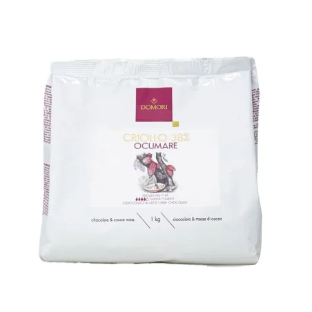 Domori Copertura di cioccolato al latte, Criollo 38%, 1 kg