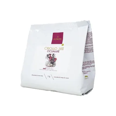 Domori Copertura di cioccolato al latte, Criollo 38%, 1 kg
