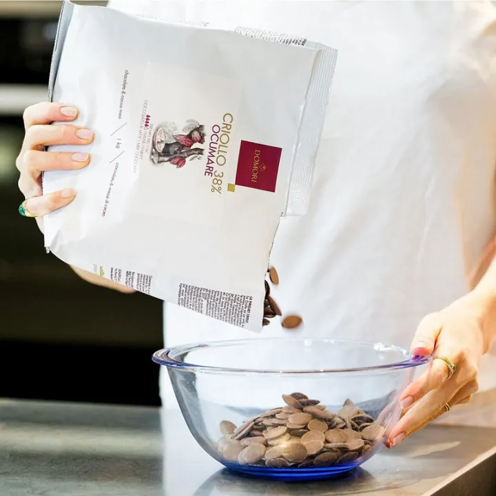 Domori Copertura di cioccolato al latte, Criollo 38%, 1 kg