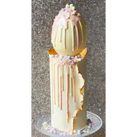 Drip Cake glassa rosa pastello, 315 g