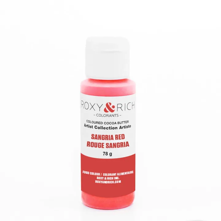 Cocoa butter Sangria Red for pralines and chocolate figures