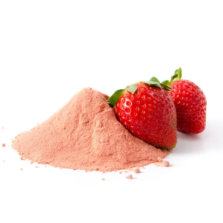Das Erdbeer Fruchtpulver ist eine natürliche Alternative zu frischen Erdbeeren.