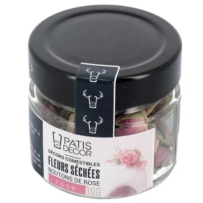 Boccioli di rosa commestibili essiccati rosa