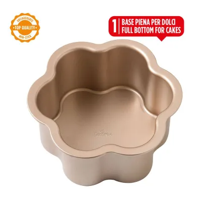 Flower baking dish 2in1 rose gold