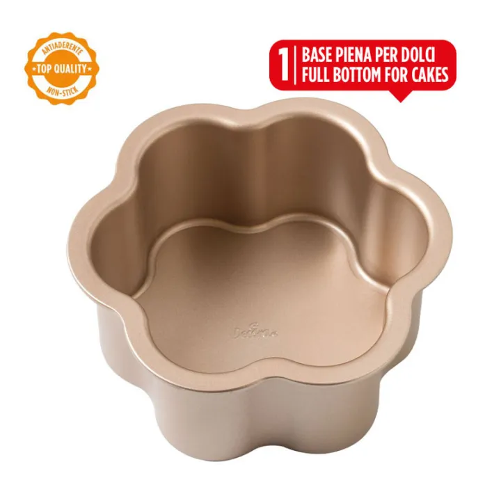Stampo da forno a fiori 2in1 oro rosa