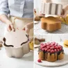 Stampo da forno a fiori 2in1 oro rosa