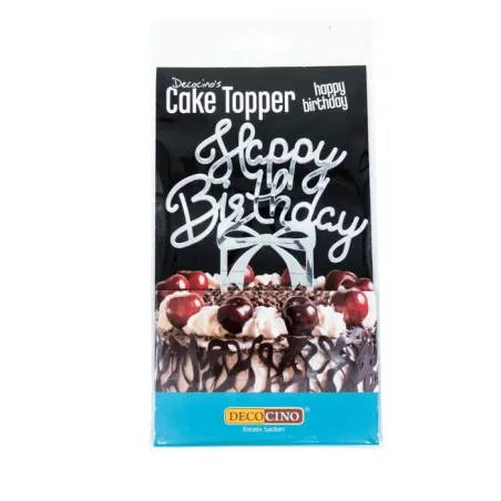 Happy Birthday Cake Topper mirror look