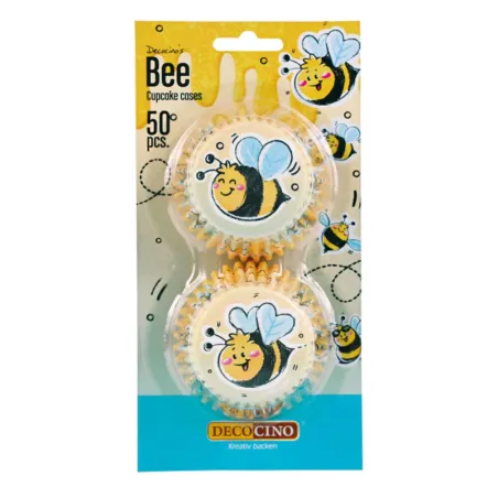 Cupcake molds Sunny the Bee, 50 pieces