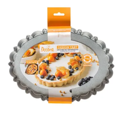 Design Tartes-Backform Oval mit Hebeboden, 29 x 20 cm