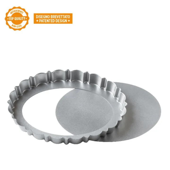 Stampo per crostate ovale design con fondo estraibile, 29 x 20 cm