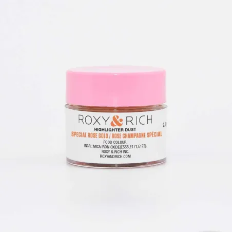Metallic powder color rose gold for metallic shine