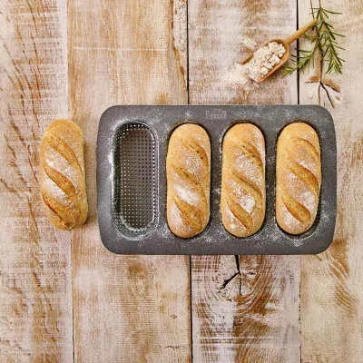 Teglia per mini baguette per baguette piccole e croccanti