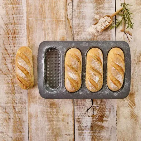 Teglia per mini baguette per baguette piccole e croccanti