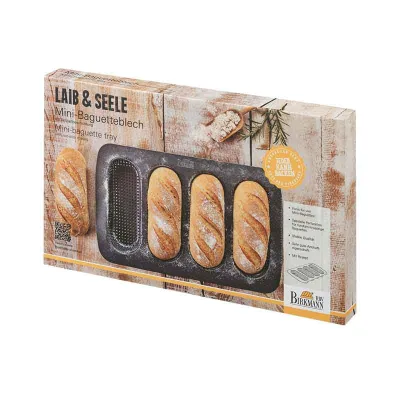 Teglia per mini baguette per baguette piccole e croccanti