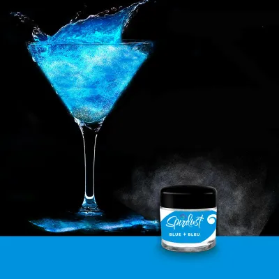 Glitzer für Cocktails Blau für schillernde Drinks