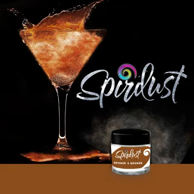 Glitzer für Cocktails Bronze für schillernde Drinks