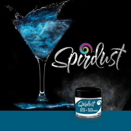 Glitter for cocktails Dark blue for dazzling drinks