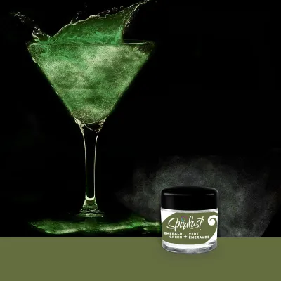 Glitzer für Cocktails Dunkelgrün für schillernde Drinks