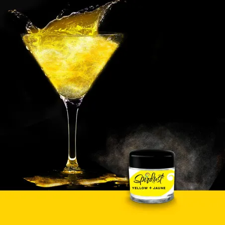 Glitter per cocktail giallo per drink scintillanti
